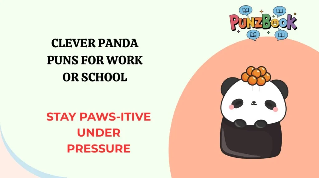 Clever Panda Puns for Work or School