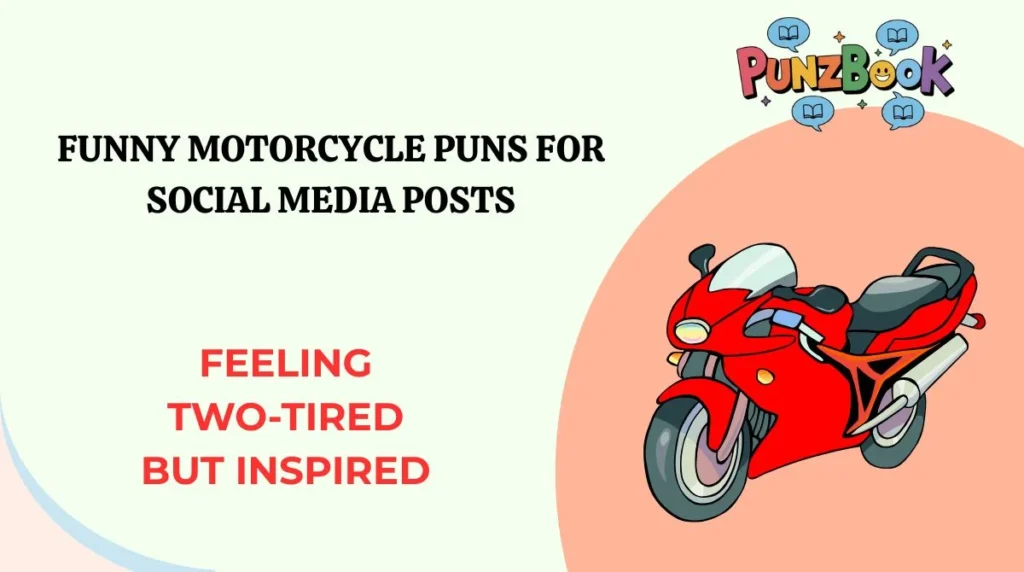 Funny Motorcycle Puns for Social Media Posts