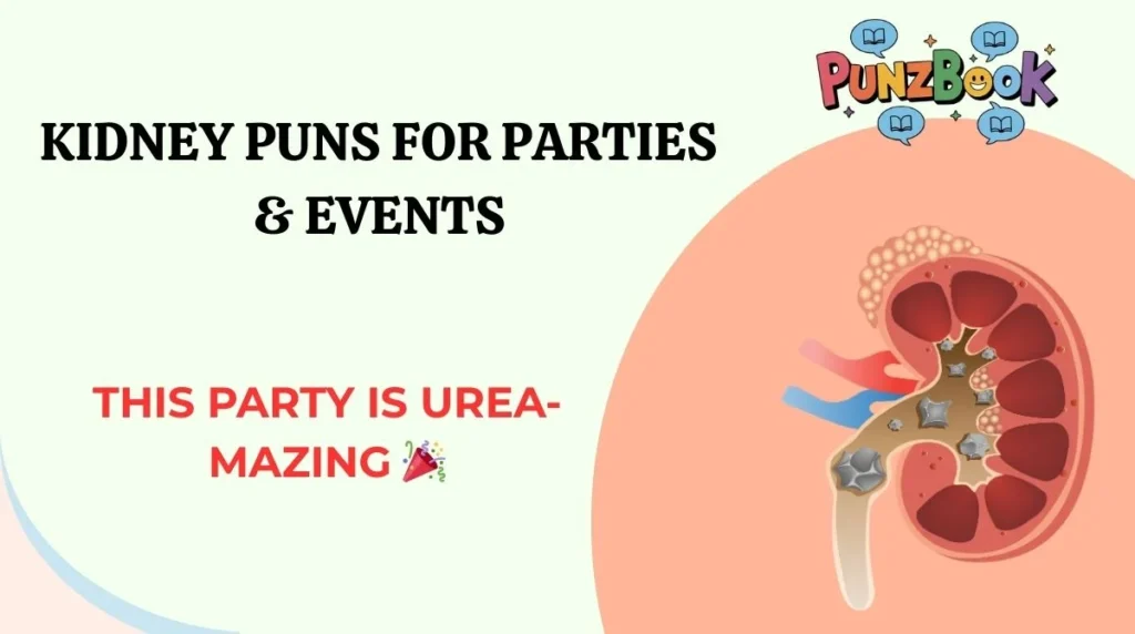 Kidney Puns for Parties & Events
