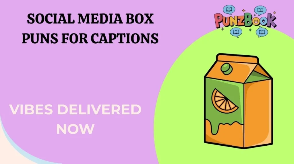 Social Media Box Puns for Captions