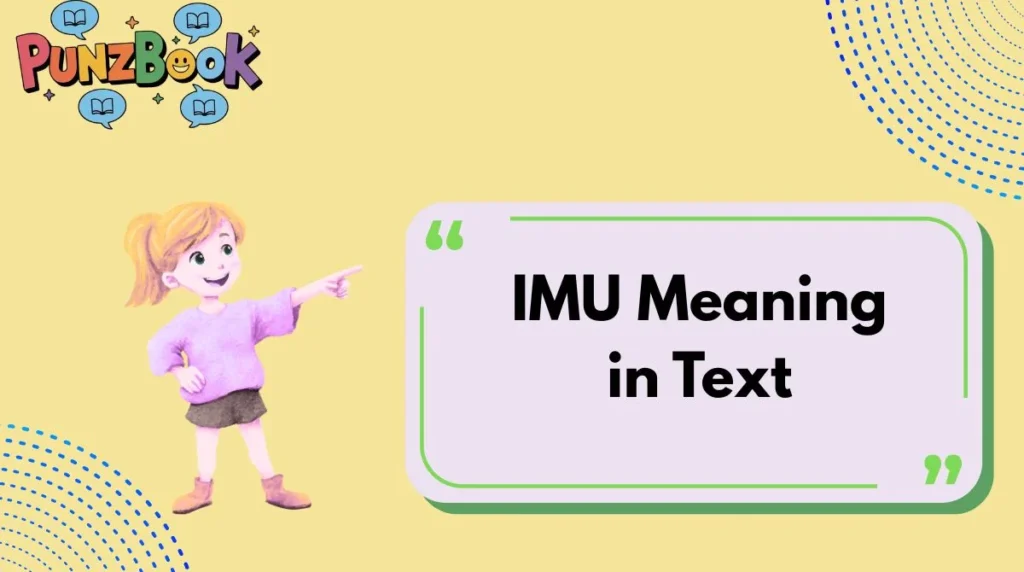 IMU Meaning in Text